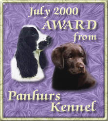 Award från Panhur's Kennel