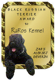 Black Russian Terrier Award